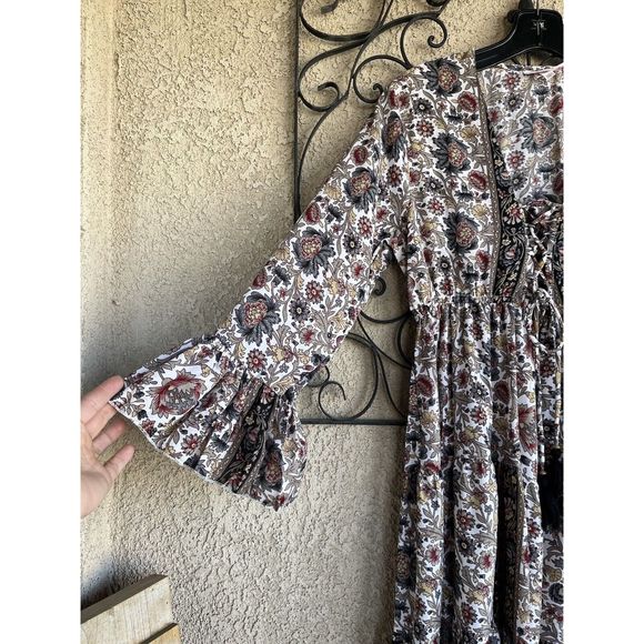 Boemo Floral Print Boho Style Dress - Size MP - Multicolored - Picture 4 of 9